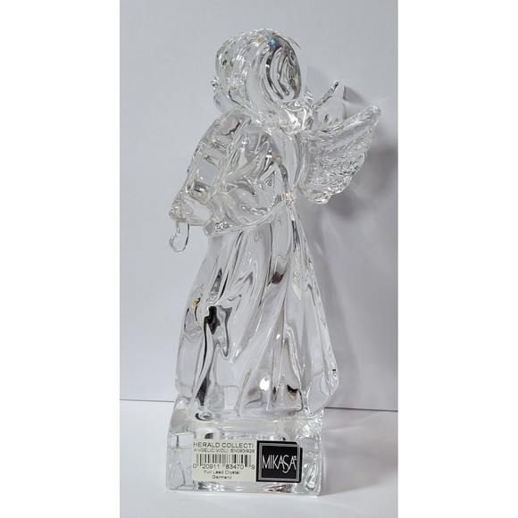MIKASA Herald Collection 8” Angelic Violin Lead Crystal Clear Made in Germany - Picture 5 of 6